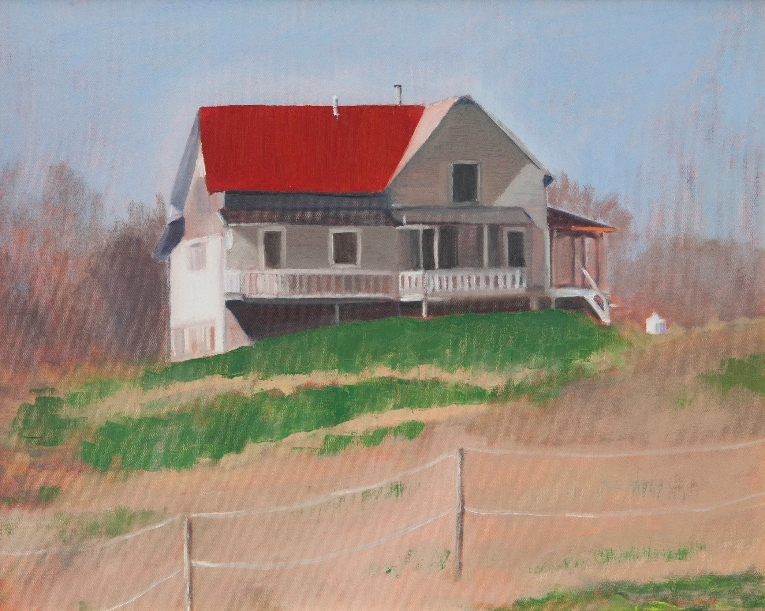 Baldwin Farm, oil painting by Valerie Belcher
