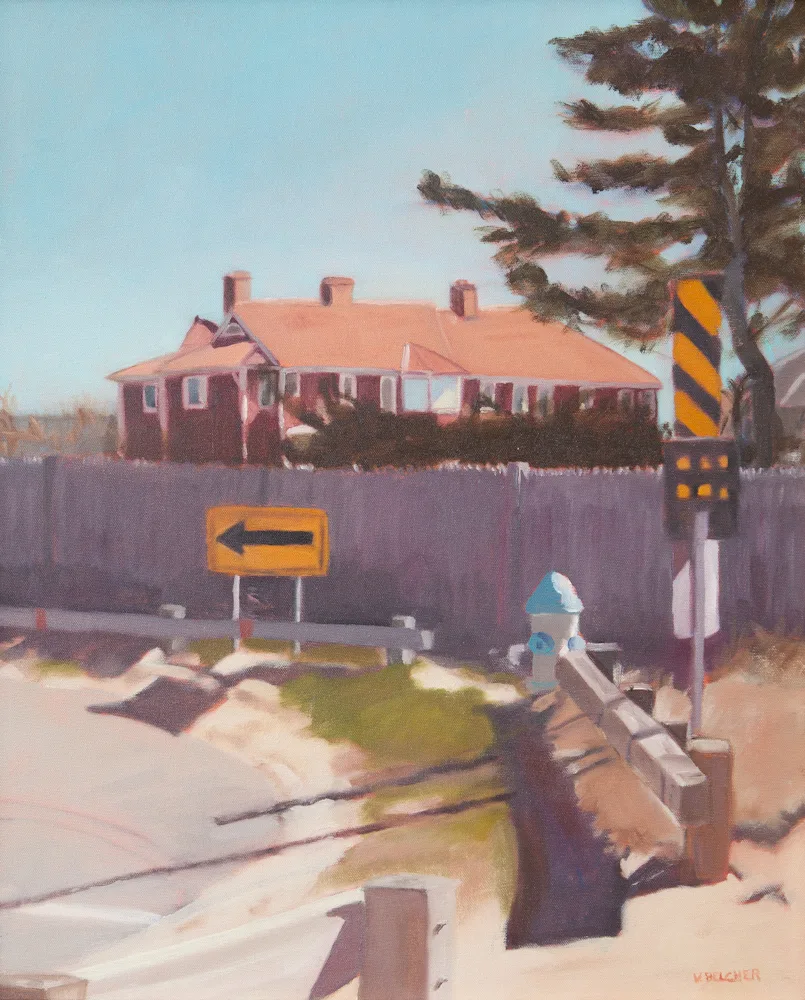 End of the Road, oil painting by Valerie Belcher