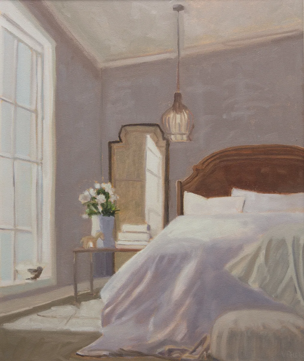 Invitation to Nap, oil painting by Valerie Belcher