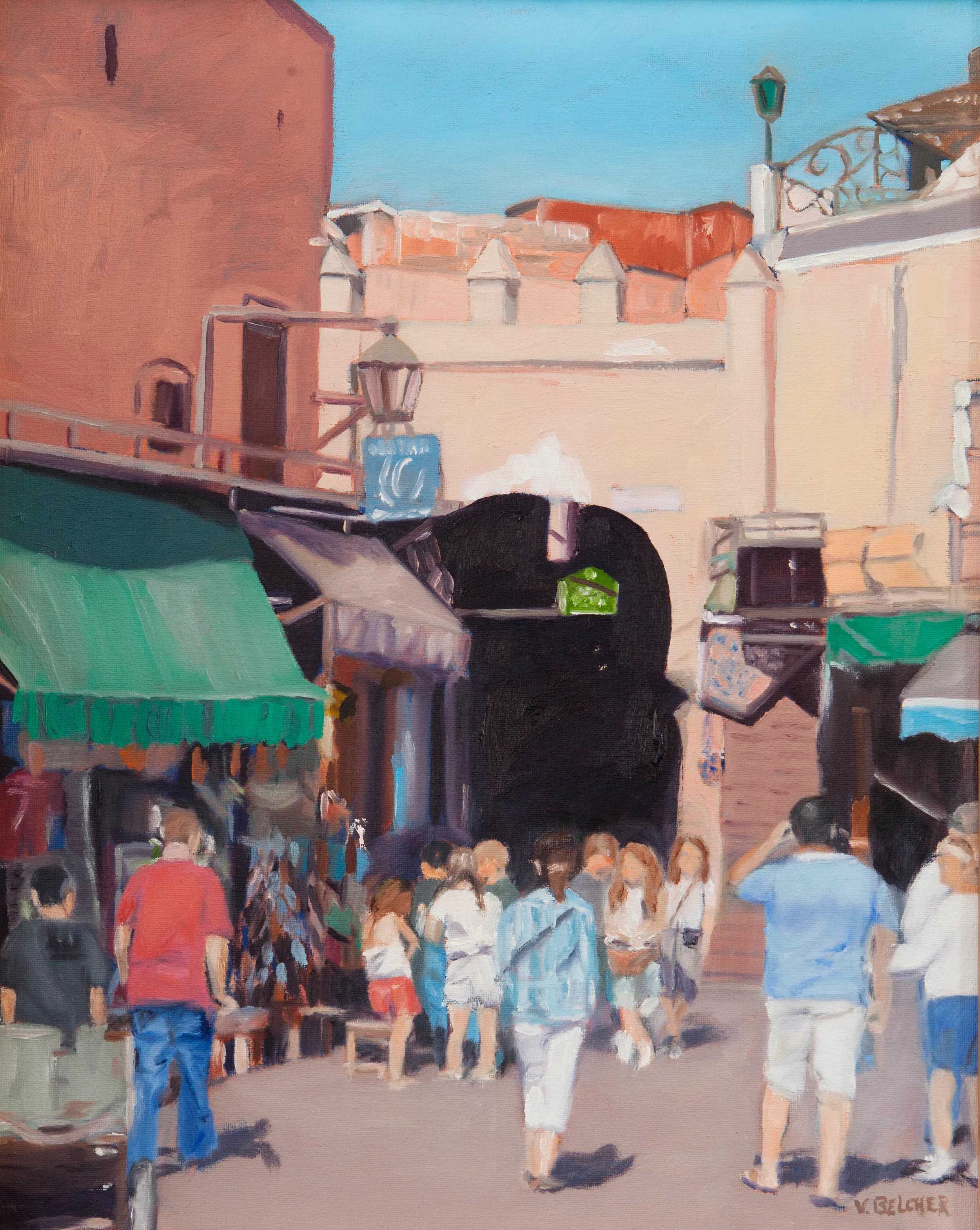 Marrakesch, oil painting by Valerie Belcher