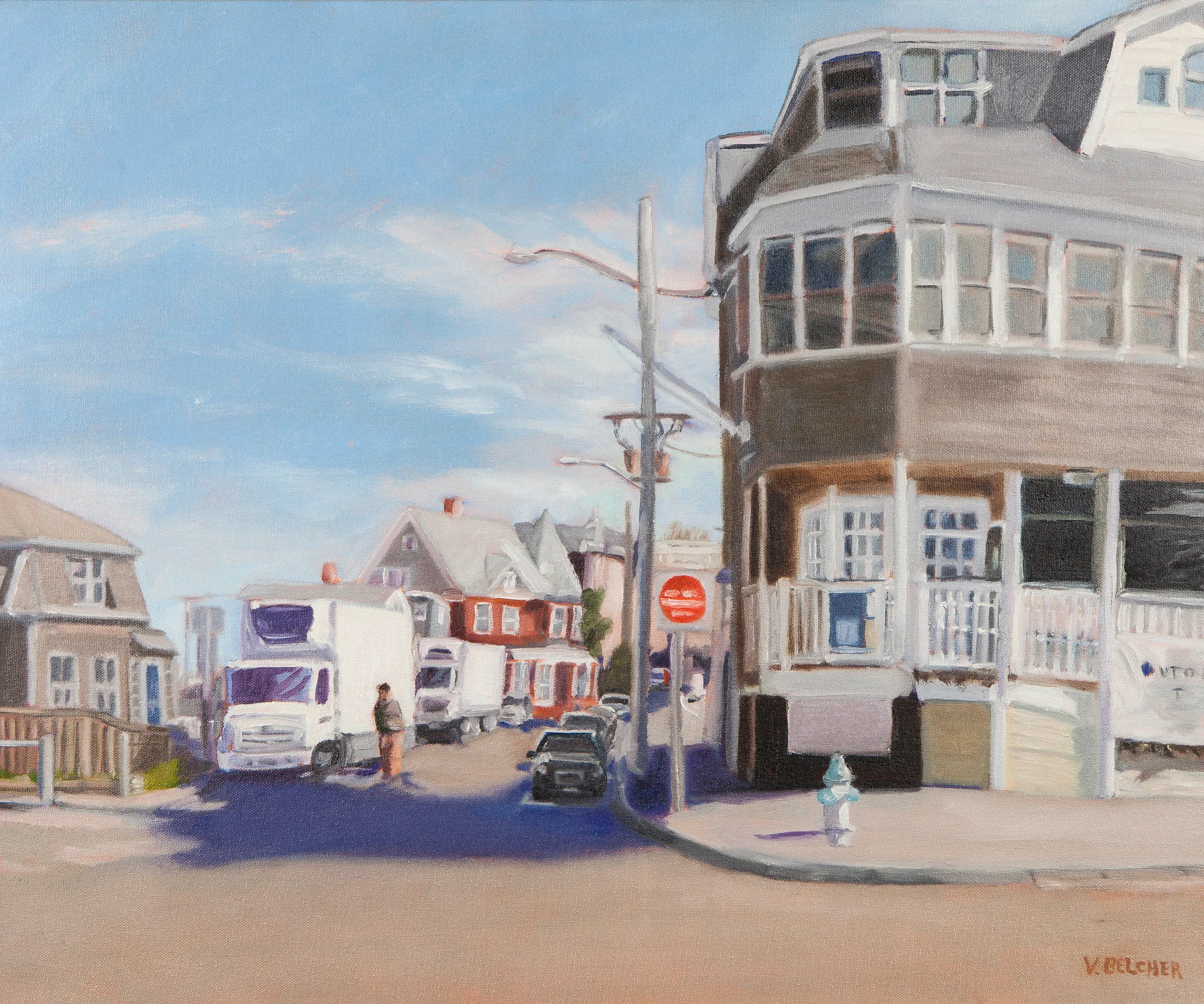 Quicks Hole, Woods Hole, oil painting by Valerie Belcher