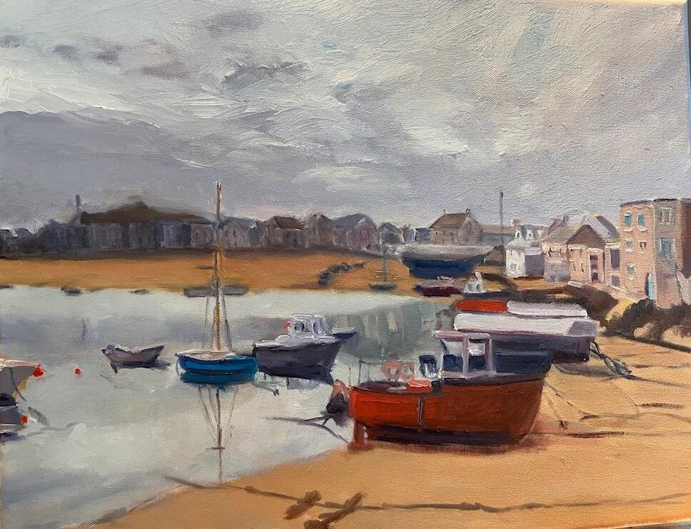 Storm is Coming, oil painting by Valerie Belcher
