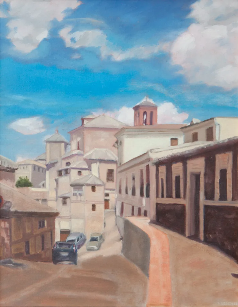 Toledo, Spain, oil painting by Valerie Belcher